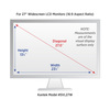 Kantek Blackout Privacy Filter fits 27" Widescreen LCD Monitors SVL27W